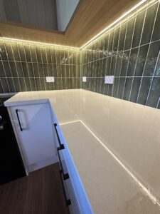 Caulking kitchen stone