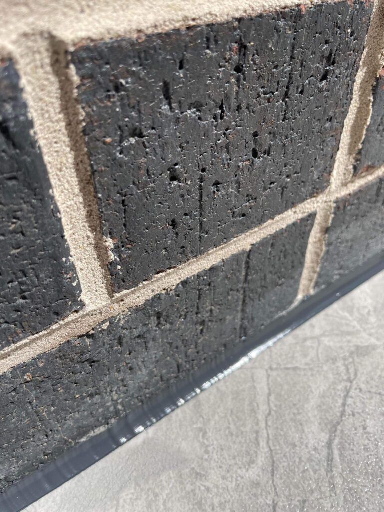 Caulking concrete