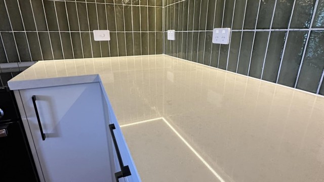 Caulking kitchen stone